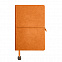 Ежедневник недатированный Fusion, А5, оранжевый, кремовый блок, оранжевый срез с логотипом в Самаре заказать по выгодной цене в кибермаркете AvroraStore
