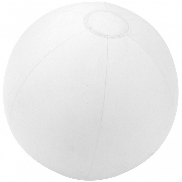 Надувной пляжный мяч Tenerife, белый с логотипом в Самаре заказать по выгодной цене в кибермаркете AvroraStore