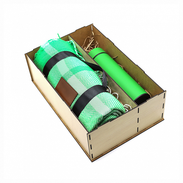 Подарочный набор Айзек, зеленый с логотипом в Самаре заказать по выгодной цене в кибермаркете AvroraStore