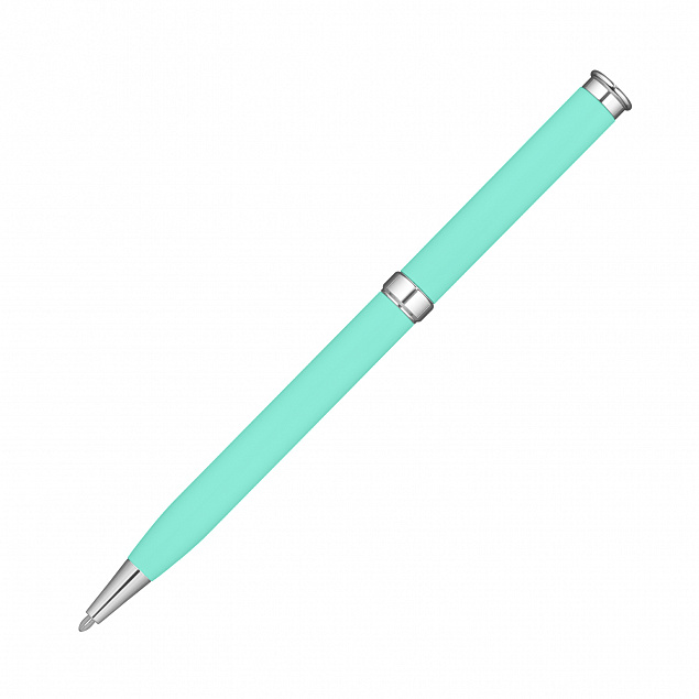 Шариковая ручка Benua, мятная с логотипом в Самаре заказать по выгодной цене в кибермаркете AvroraStore