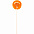 Леденец Lollifruit, оранжевый с апельсином с логотипом в Самаре заказать по выгодной цене в кибермаркете AvroraStore