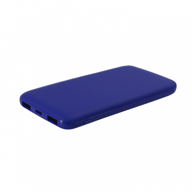 Внешний аккумулятор Bplanner Power 2 ST, софт-тач, 10000 mAh (Синий) с логотипом в Самаре заказать по выгодной цене в кибермаркете AvroraStore