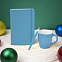 Подарочный набор HAPPINESS: блокнот, ручка, кружка, голубой с логотипом в Самаре заказать по выгодной цене в кибермаркете AvroraStore