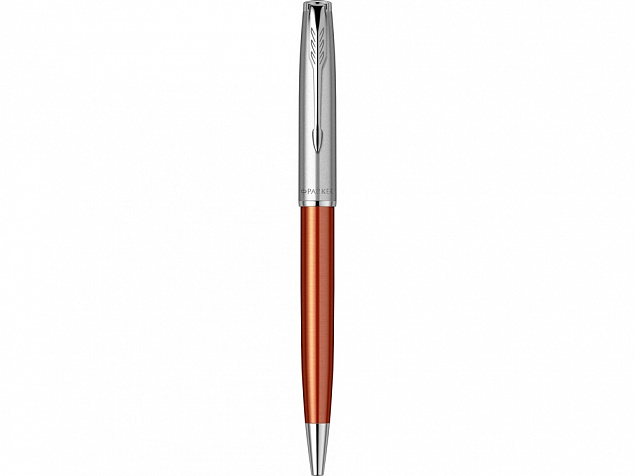 Ручка шариковая Parker «Sonnet Essentials Orange SB Steel CT» с логотипом в Самаре заказать по выгодной цене в кибермаркете AvroraStore