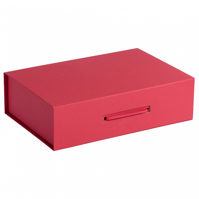 Коробка Case, подарочная, красная с логотипом в Самаре заказать по выгодной цене в кибермаркете AvroraStore