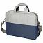 Конференц-сумка BEAM NOTE, серый/темно-синий, 39х30х6.5 см, ткань верха: 100% полиамид, под-д: 100%п с логотипом в Самаре заказать по выгодной цене в кибермаркете AvroraStore