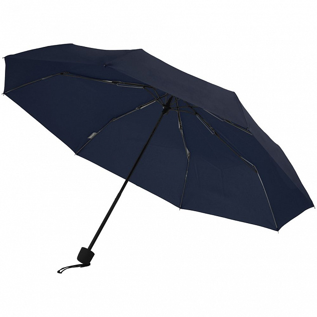 Зонт складной Mini Hit Dry-Set, темно-синий с логотипом в Самаре заказать по выгодной цене в кибермаркете AvroraStore