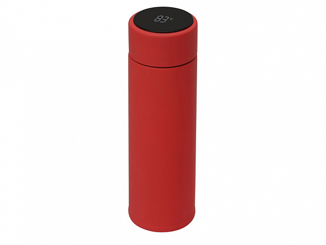 Термос с индикатором температуры Module, 360 мл, красный с логотипом в Самаре заказать по выгодной цене в кибермаркете AvroraStore