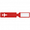Багажная бирка Devon, красная с логотипом в Самаре заказать по выгодной цене в кибермаркете AvroraStore