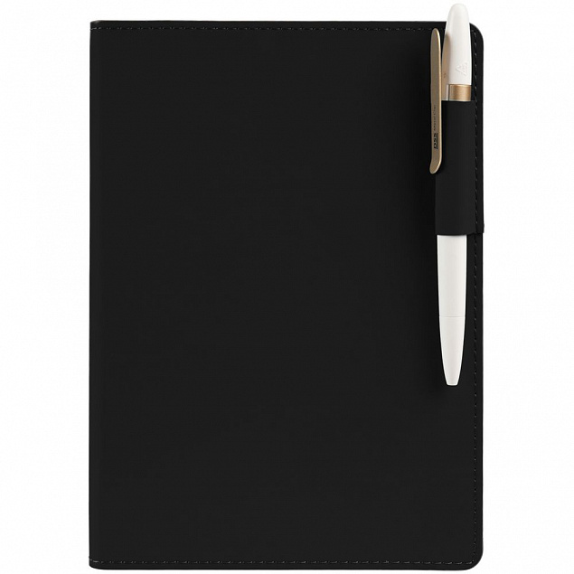 Ежедневник Tact, недатированный, черный с логотипом в Самаре заказать по выгодной цене в кибермаркете AvroraStore