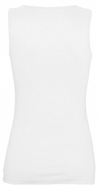Майка женская JANE 150, белая с логотипом в Самаре заказать по выгодной цене в кибермаркете AvroraStore