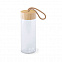 Бутылка для воды "Simple", 19 см, бамбук, стекло с логотипом в Самаре заказать по выгодной цене в кибермаркете AvroraStore