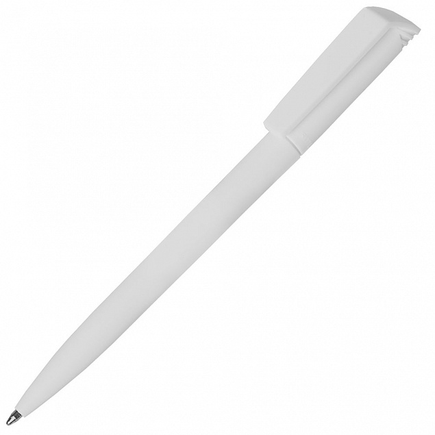 Ручка шариковая Flip, белая с логотипом в Самаре заказать по выгодной цене в кибермаркете AvroraStore