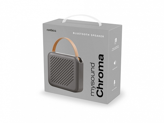 Портативная акустика Rombica mysound Chroma Grey с логотипом в Самаре заказать по выгодной цене в кибермаркете AvroraStore
