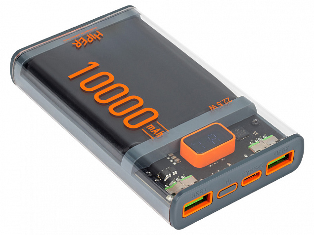 Внешний аккумулятор «CORE X», 10000 mAh с логотипом в Самаре заказать по выгодной цене в кибермаркете AvroraStore