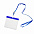 Ланъярд с держателем для бейджа; белый; 11,2х0,5 см; полиэстер, пластик; тампопечать, шелкограф с логотипом в Самаре заказать по выгодной цене в кибермаркете AvroraStore