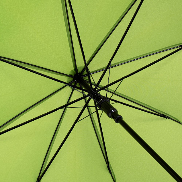 Зонт-трость OkoBrella, зеленое яблоко с логотипом в Самаре заказать по выгодной цене в кибермаркете AvroraStore