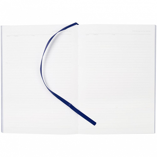 Ежедневник Kroom, недатированный, синий с логотипом в Самаре заказать по выгодной цене в кибермаркете AvroraStore