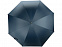 Зонт-трость полуавтомат Майорка, синий/серебристый с логотипом в Самаре заказать по выгодной цене в кибермаркете AvroraStore