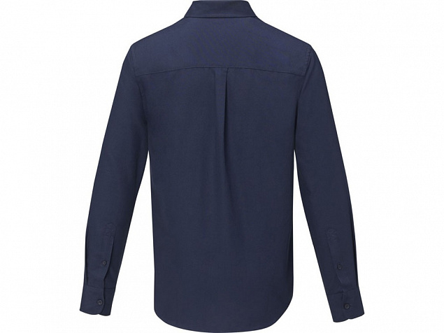 Pollux Мужская рубашка с длинными рукавами, темно-синий с логотипом в Самаре заказать по выгодной цене в кибермаркете AvroraStore