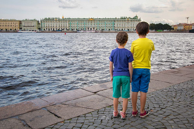 Футболка детская T-Bolka Kids, ярко-синяя с логотипом в Самаре заказать по выгодной цене в кибермаркете AvroraStore