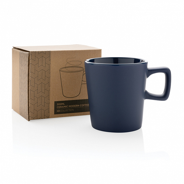 Керамическая кружка для кофе Modern с логотипом в Самаре заказать по выгодной цене в кибермаркете AvroraStore