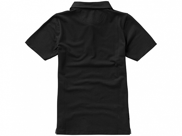 Рубашка поло Markham женская, черный/антрацит с логотипом в Самаре заказать по выгодной цене в кибермаркете AvroraStore