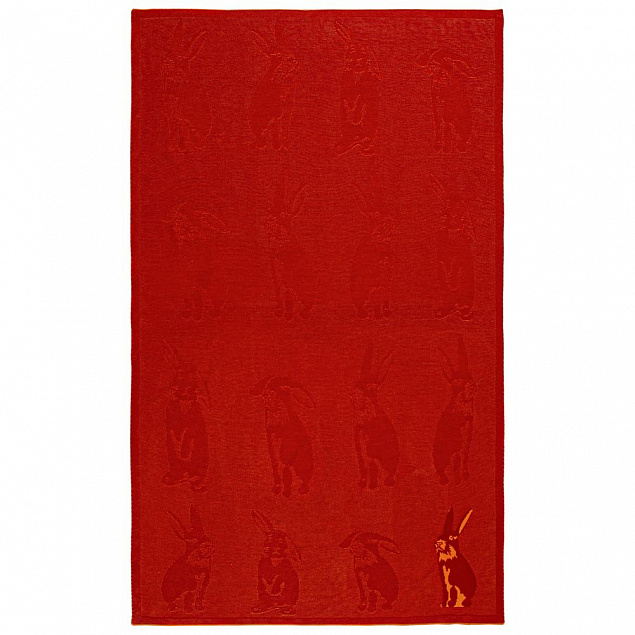 Плед Stereo Bunny, красный с логотипом в Самаре заказать по выгодной цене в кибермаркете AvroraStore