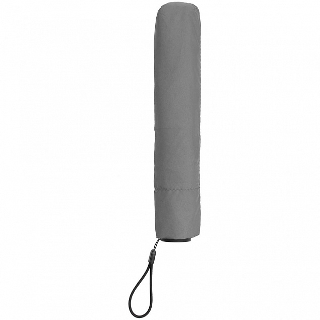 Зонт складной Luft Trek, серый с логотипом в Самаре заказать по выгодной цене в кибермаркете AvroraStore