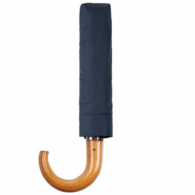Складной зонт Unit Classic, темно-синий с логотипом в Самаре заказать по выгодной цене в кибермаркете AvroraStore