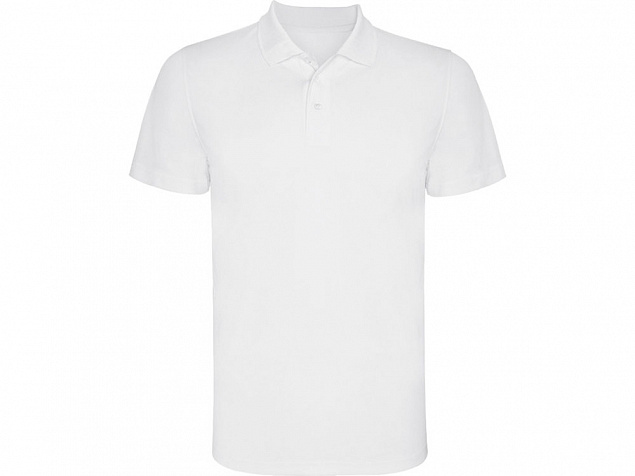 Рубашка поло Monzha мужская, белый с логотипом в Самаре заказать по выгодной цене в кибермаркете AvroraStore