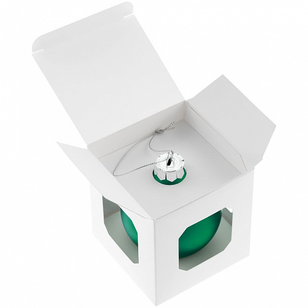 Елочный шар Finery Matt, 8 см, матовый зеленый с логотипом в Самаре заказать по выгодной цене в кибермаркете AvroraStore