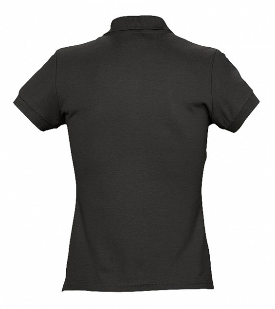 Рубашка поло женская PASSION 170, черная с логотипом в Самаре заказать по выгодной цене в кибермаркете AvroraStore