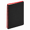 Ежедневник Portobello Trend, Vista, недатированный, черный/красный с логотипом в Самаре заказать по выгодной цене в кибермаркете AvroraStore