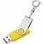 Флешка Twist, желтая, 8 Гб с логотипом в Самаре заказать по выгодной цене в кибермаркете AvroraStore