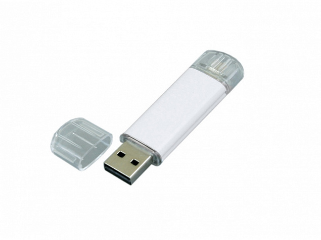 USB 2.0/micro USB- флешка на 32 Гб с логотипом в Самаре заказать по выгодной цене в кибермаркете AvroraStore