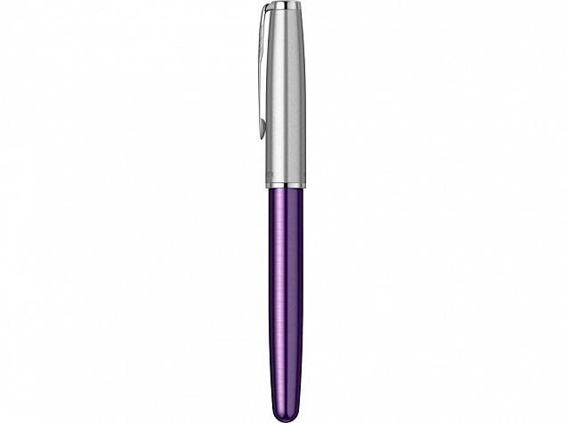 Ручка-роллер Parker «Sonnet Essentials Violet SB Steel CT» с логотипом в Самаре заказать по выгодной цене в кибермаркете AvroraStore