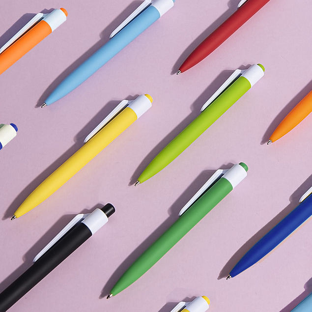 Ручка шариковая N16 soft touch с логотипом в Самаре заказать по выгодной цене в кибермаркете AvroraStore