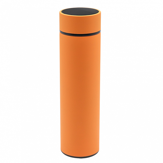 Термос Indy, оранжевый с логотипом в Самаре заказать по выгодной цене в кибермаркете AvroraStore