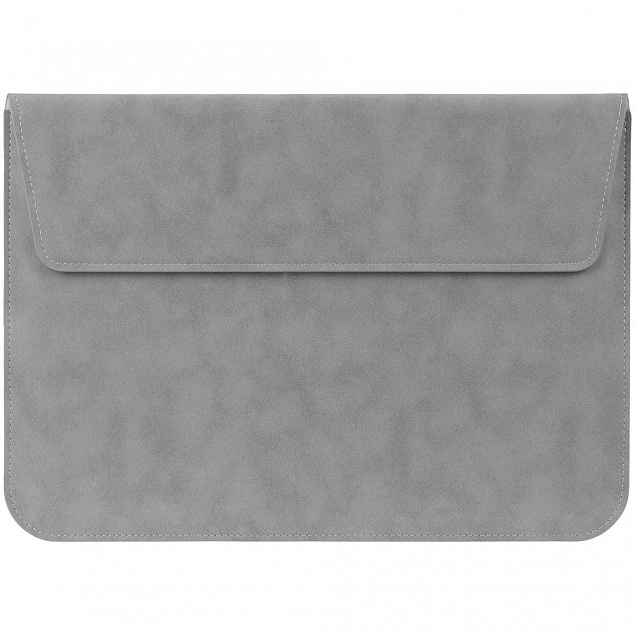 Чехол для ноутбука Nubuk, светло-серый с логотипом в Самаре заказать по выгодной цене в кибермаркете AvroraStore