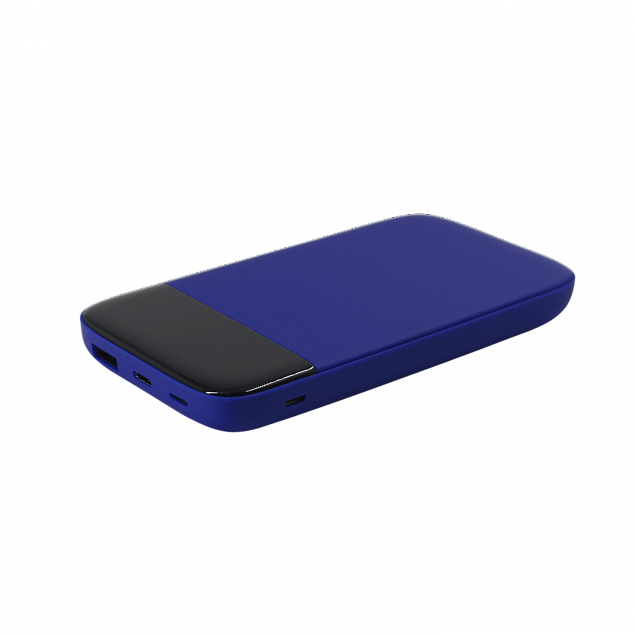 Внешний аккумулятор Bplanner Power 3 ST, софт-тач, 10000 mAh (Синий) с логотипом в Самаре заказать по выгодной цене в кибермаркете AvroraStore