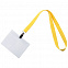 Лента для бейджа Neckband, желтый с логотипом в Самаре заказать по выгодной цене в кибермаркете AvroraStore
