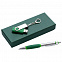 Набор Notes: ручка и флешка 8 Гб, зеленый с логотипом в Самаре заказать по выгодной цене в кибермаркете AvroraStore
