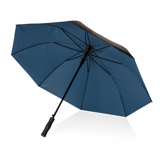 Двухцветный плотный зонт Impact из RPET AWARE™ с автоматическим открыванием, 27" с логотипом в Самаре заказать по выгодной цене в кибермаркете AvroraStore