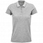 Рубашка поло женская Planet Women, серый меланж с логотипом в Самаре заказать по выгодной цене в кибермаркете AvroraStore