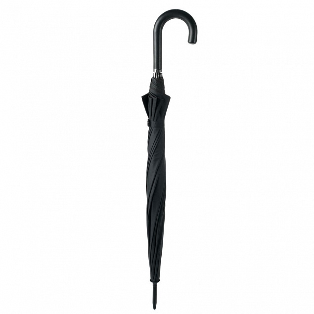 Зонт-трость Lui, черный с логотипом в Самаре заказать по выгодной цене в кибермаркете AvroraStore