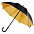 Зонт-трость Downtown, черный с красным с логотипом в Самаре заказать по выгодной цене в кибермаркете AvroraStore