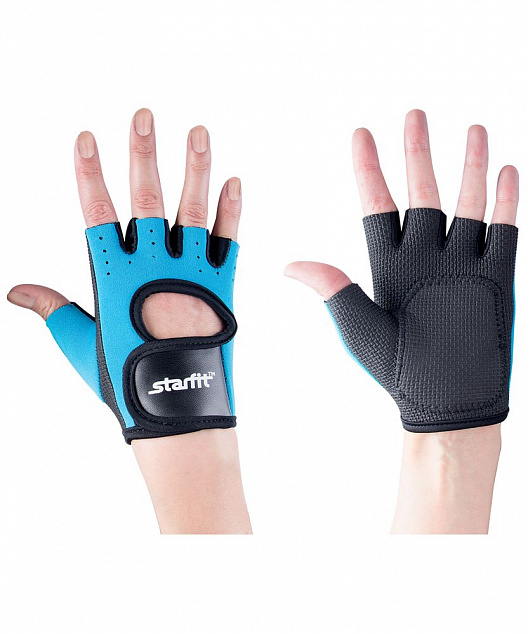 Перчатки для фитнеса Blister Off, синие/черные с логотипом в Самаре заказать по выгодной цене в кибермаркете AvroraStore