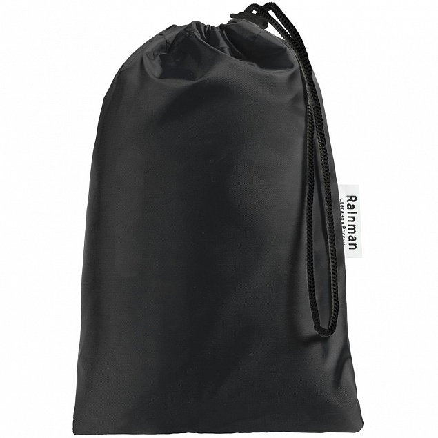 Дождевик Letucci, черный с логотипом в Самаре заказать по выгодной цене в кибермаркете AvroraStore