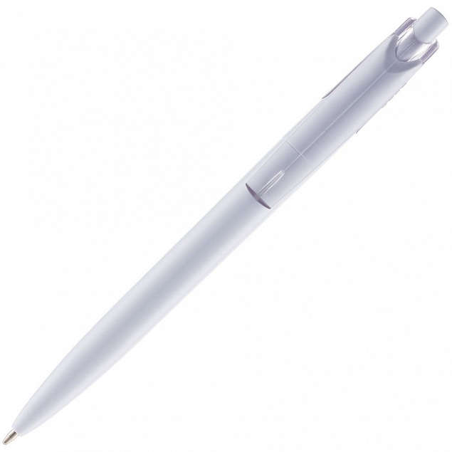 Ручка шариковая Bento, белая с логотипом в Самаре заказать по выгодной цене в кибермаркете AvroraStore